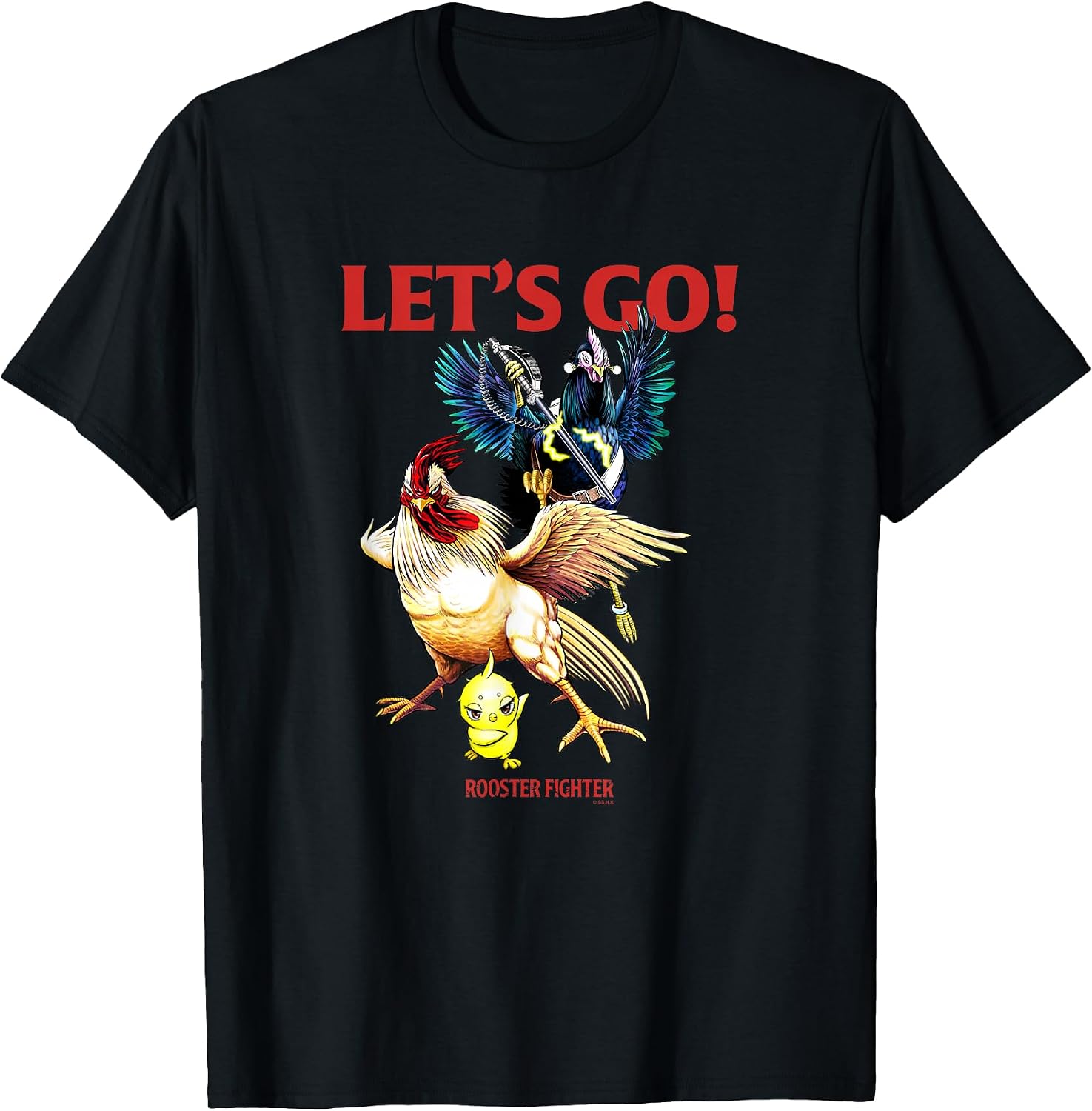 Rooster Fighter - Adult & Kids T-Shirts, Sweatshirts & Hoodies apparel design preview 1