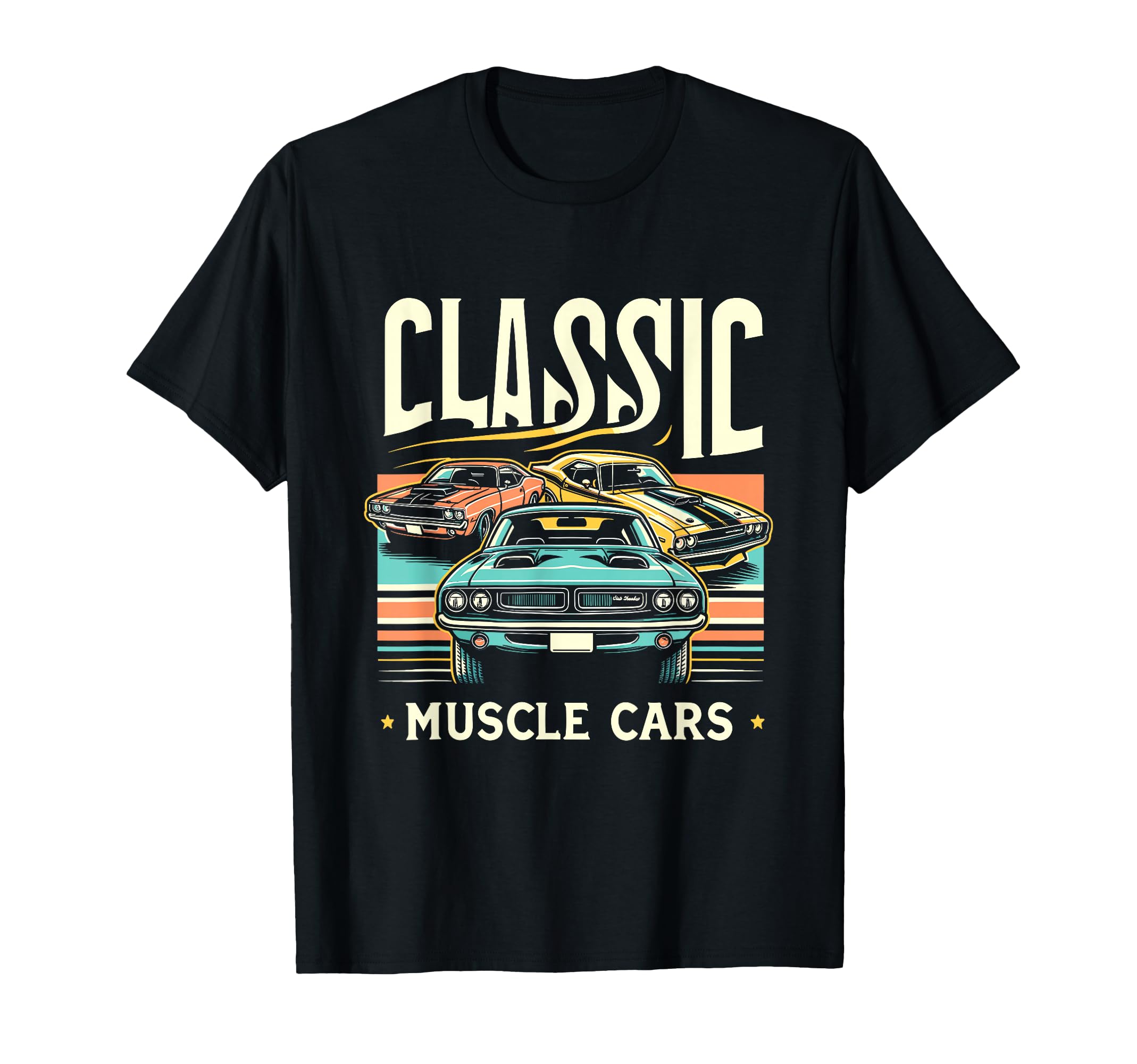 Muscle Car American Car T-Shirt - Custom Art Print Men Women - T-Shirt, Sweatshirt, Hoodie