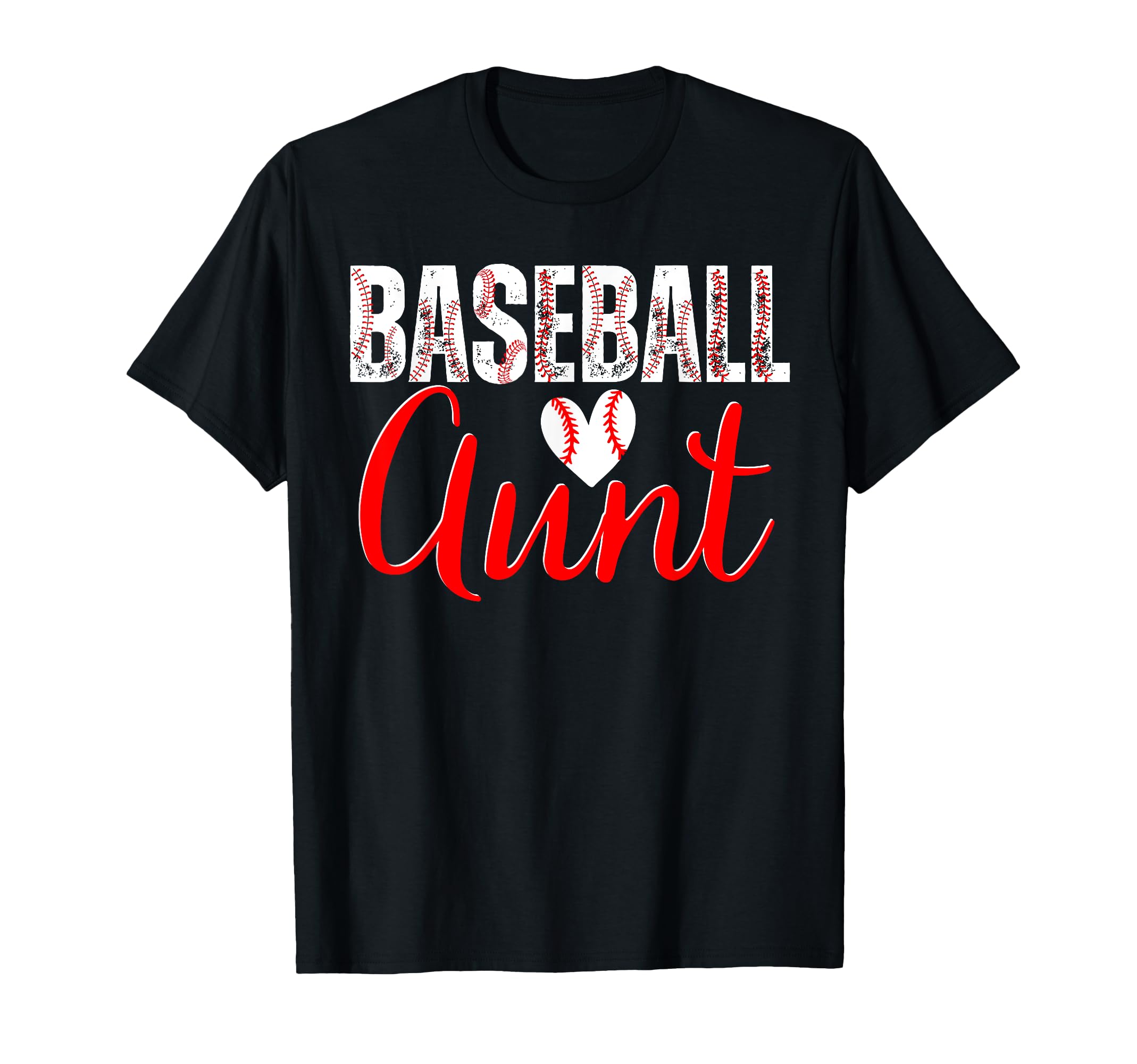 Baseball Aunt Family Matching T-Shirt - Casual Everyday Wear for Adults - T-Shirt, Sweatshirt, Hoodie