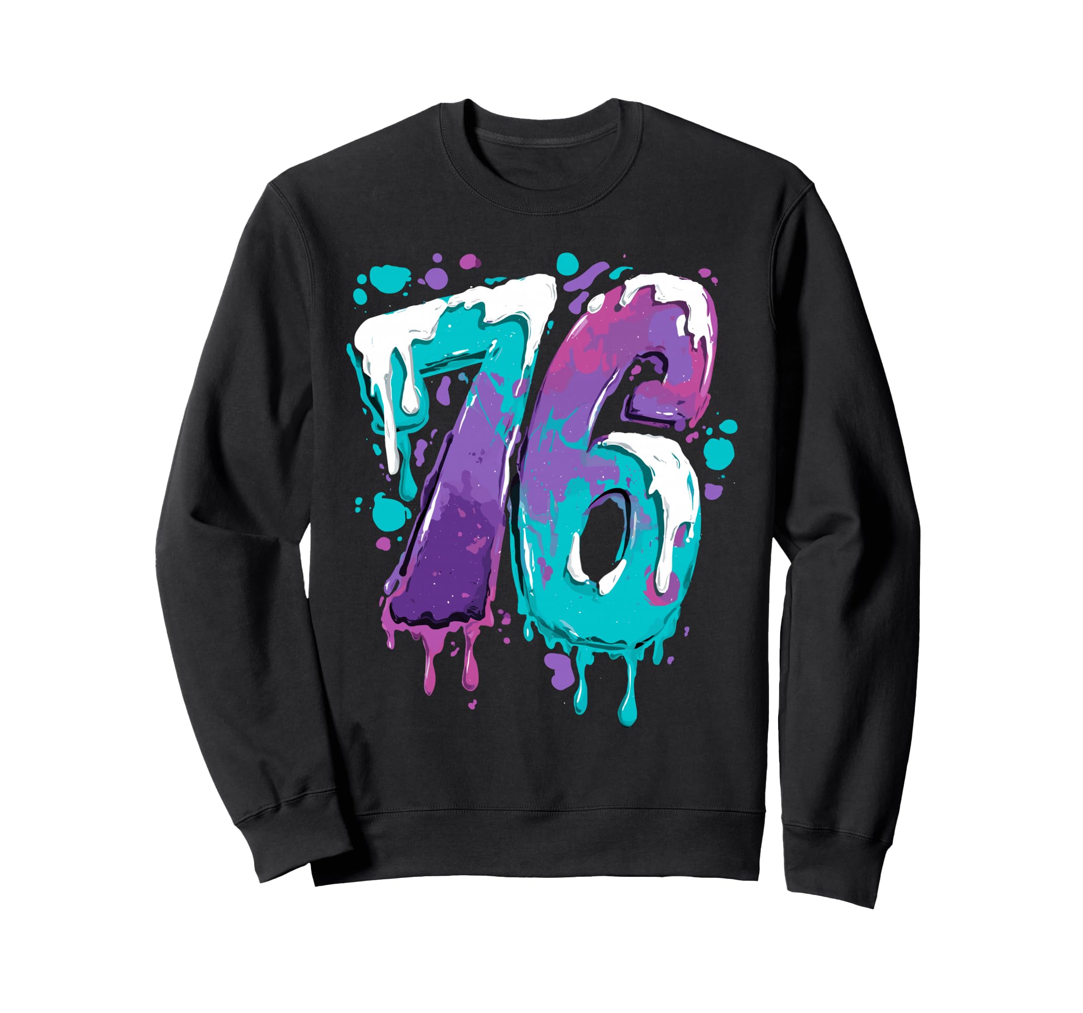 Baseball 76 Number Sweatshirt - Novelty Apparel Men Women - T-Shirt, Sweatshirt, Hoodie