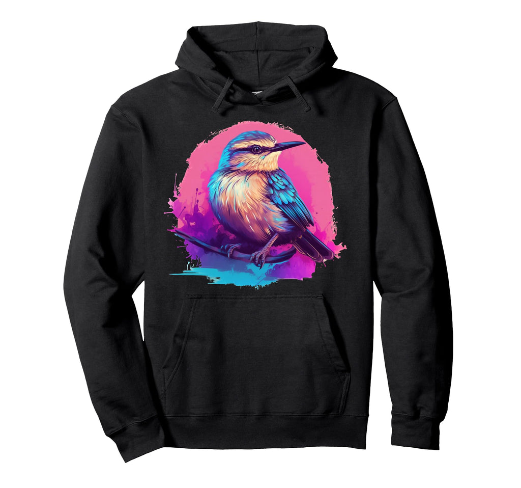 Vaporwave Aesthetic Carolina Wren Hoodie - Streetwear Style for Adults - T-Shirt, Sweatshirt, Hoodie