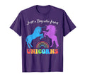 Funny Just Who Loves Unicorns T-Shirt - Casual Everyday Wear for Adults - T-Shirt, Sweatshirt, Hoodie