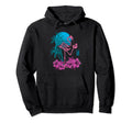 Flamingo Skeleton Flower Funny Crazy Hoodie - Unique Graphic for Adults - T-Shirt, Sweatshirt, Hoodie