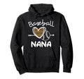 Baseball Nana Leopard Heart Family Hoodie - Novelty Apparel Men Women - T-Shirt, Sweatshirt, Hoodie