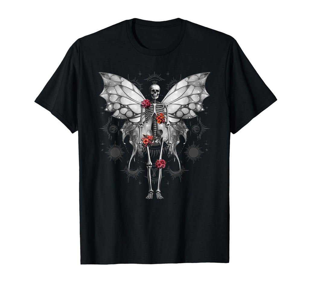 Fairycore Butterfly Skeleton Fairy T-Shirt - Fun Novelty Design for Adults - T-Shirt, Sweatshirt, Hoodie