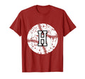 Letter H Baseball Team Red Initial T-Shirt - Fun Novelty Design for Adults - T-Shirt, Sweatshirt, Hoodie