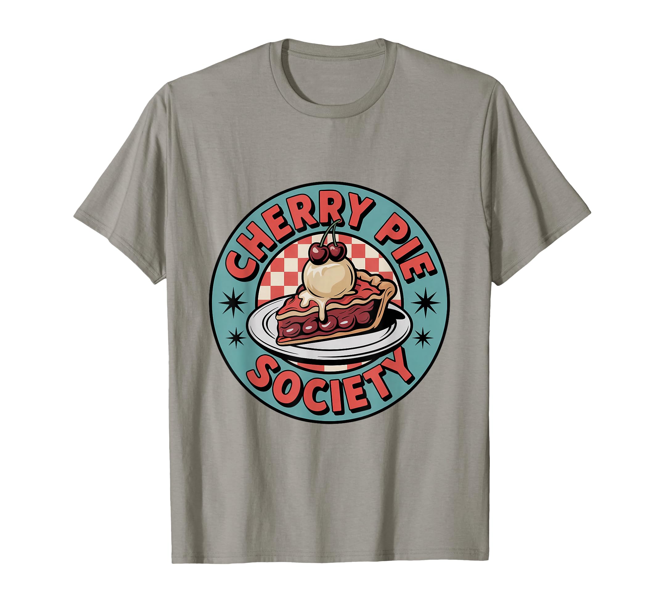Cherry Pie Society Nostalgic Diner Food T-Shirt - Graphic Print Unisex - T-Shirt, Sweatshirt, Hoodie