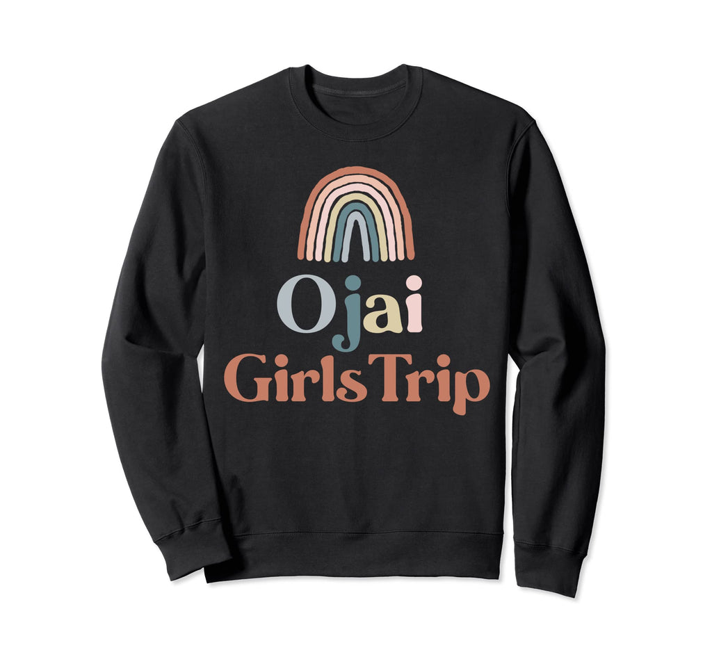 Ojai Trip Boho Rainbow Group Sweatshirt - Casual Everyday Wear for Adults - T-Shirt, Sweatshirt, Hoodie