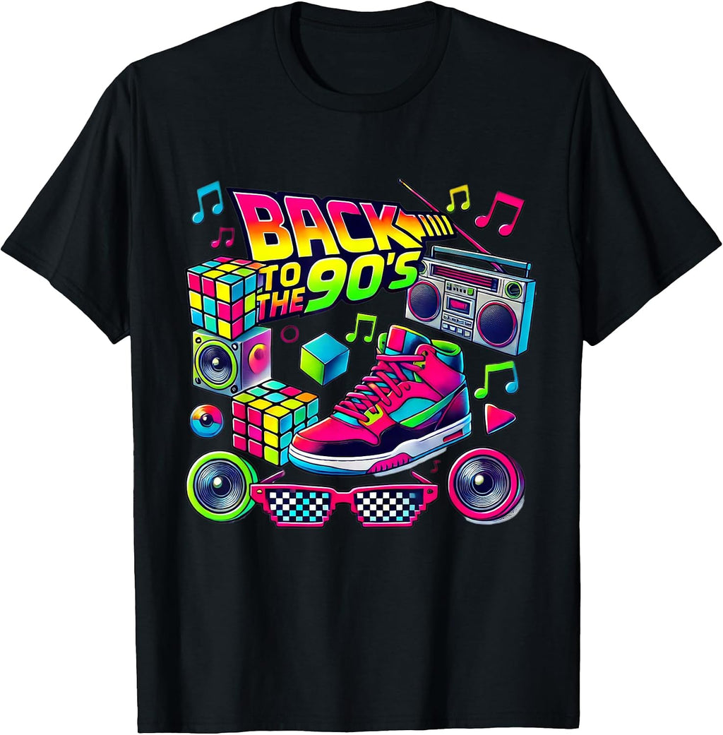Retro Back To 90's 1990s Gifts - Adult & Kids T-Shirts, Sweatshirts & Hoodies apparel design preview 1