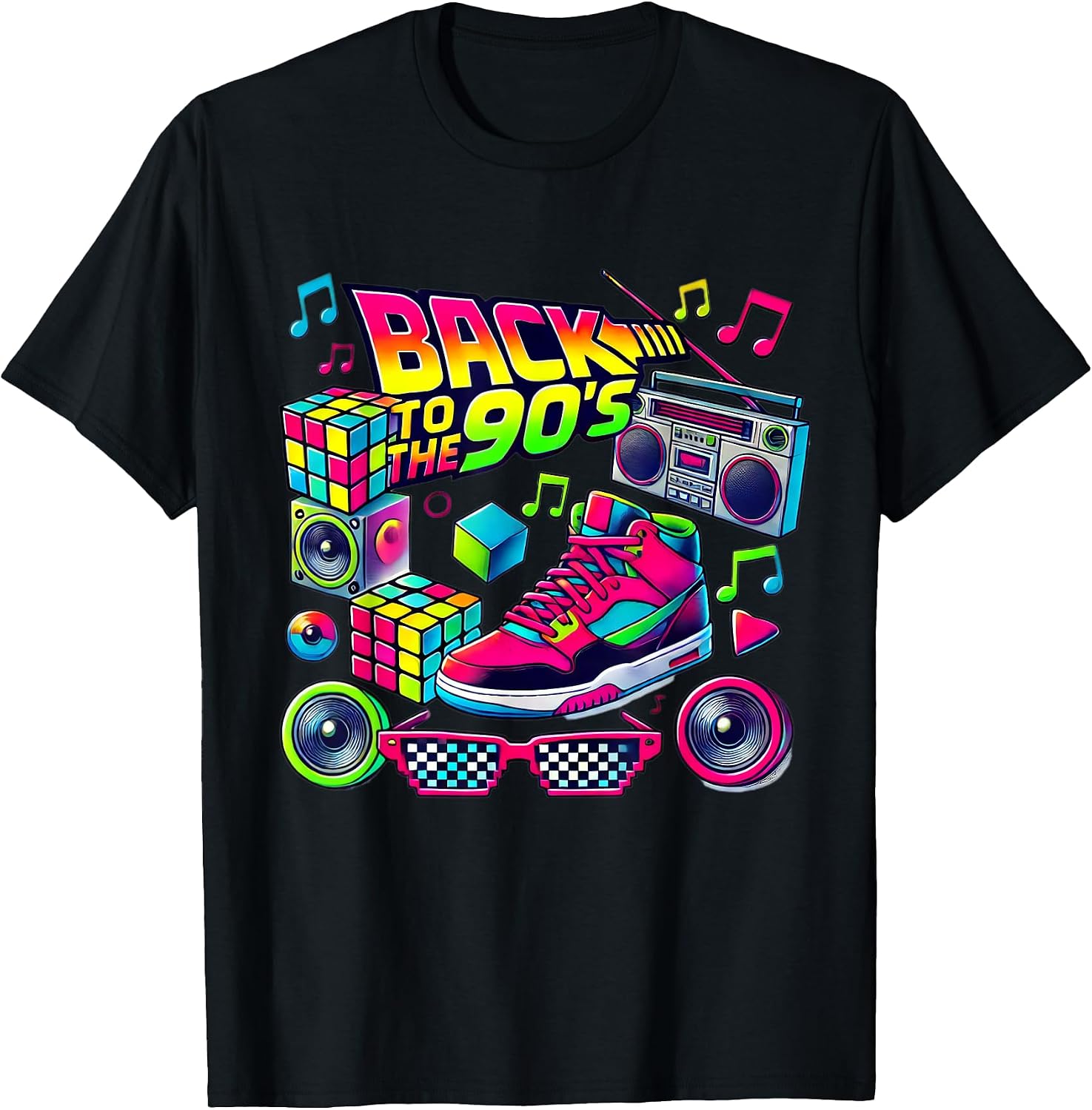 Retro Back To 90's 1990s Gifts - Adult & Kids T-Shirts, Sweatshirts & Hoodies apparel design preview 1