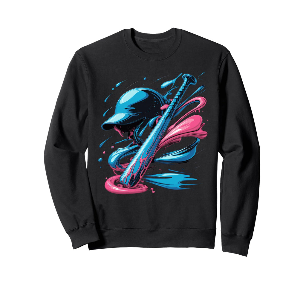 Baseball Player Sport Sweatshirt - Casual Everyday Wear Men Women - T-Shirt, Sweatshirt, Hoodie