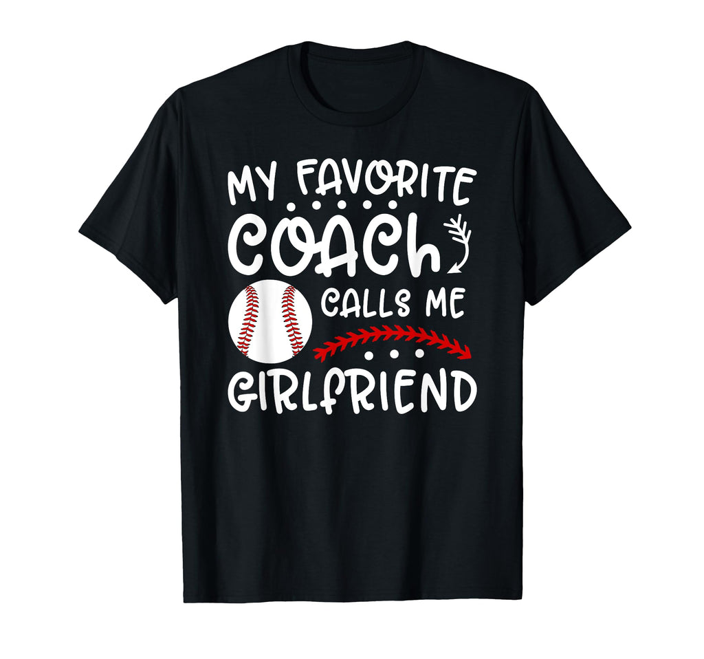 Proud Baseball Coach Girlfriend T-Shirt - Aesthetic Graphic for Adults - T-Shirt, Sweatshirt, Hoodie