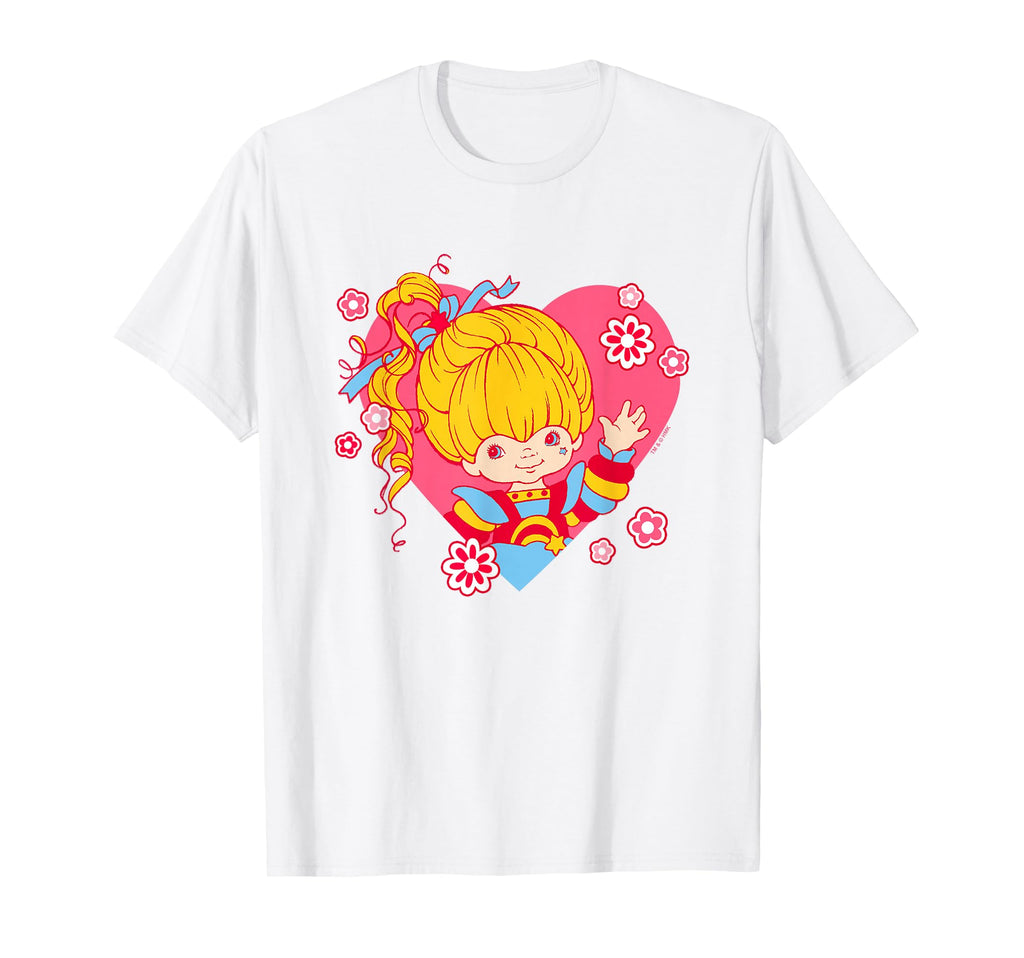 Rainbow Brite Valentines Day Hearts Rainbow T-Shirt - Unique Graphic Unisex - T-Shirt, Sweatshirt, Hoodie