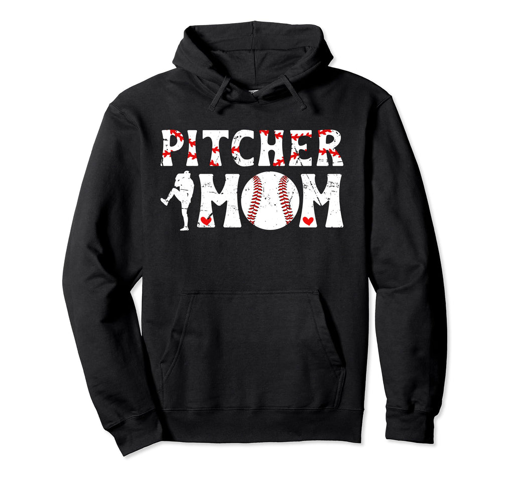 Baseball Pitcher Mom Baseball Pitcher Hoodie - Minimalist Print Unisex - T-Shirt, Sweatshirt, Hoodie