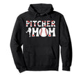 Baseball Pitcher Mom Baseball Pitcher Hoodie - Minimalist Print Unisex - T-Shirt, Sweatshirt, Hoodie