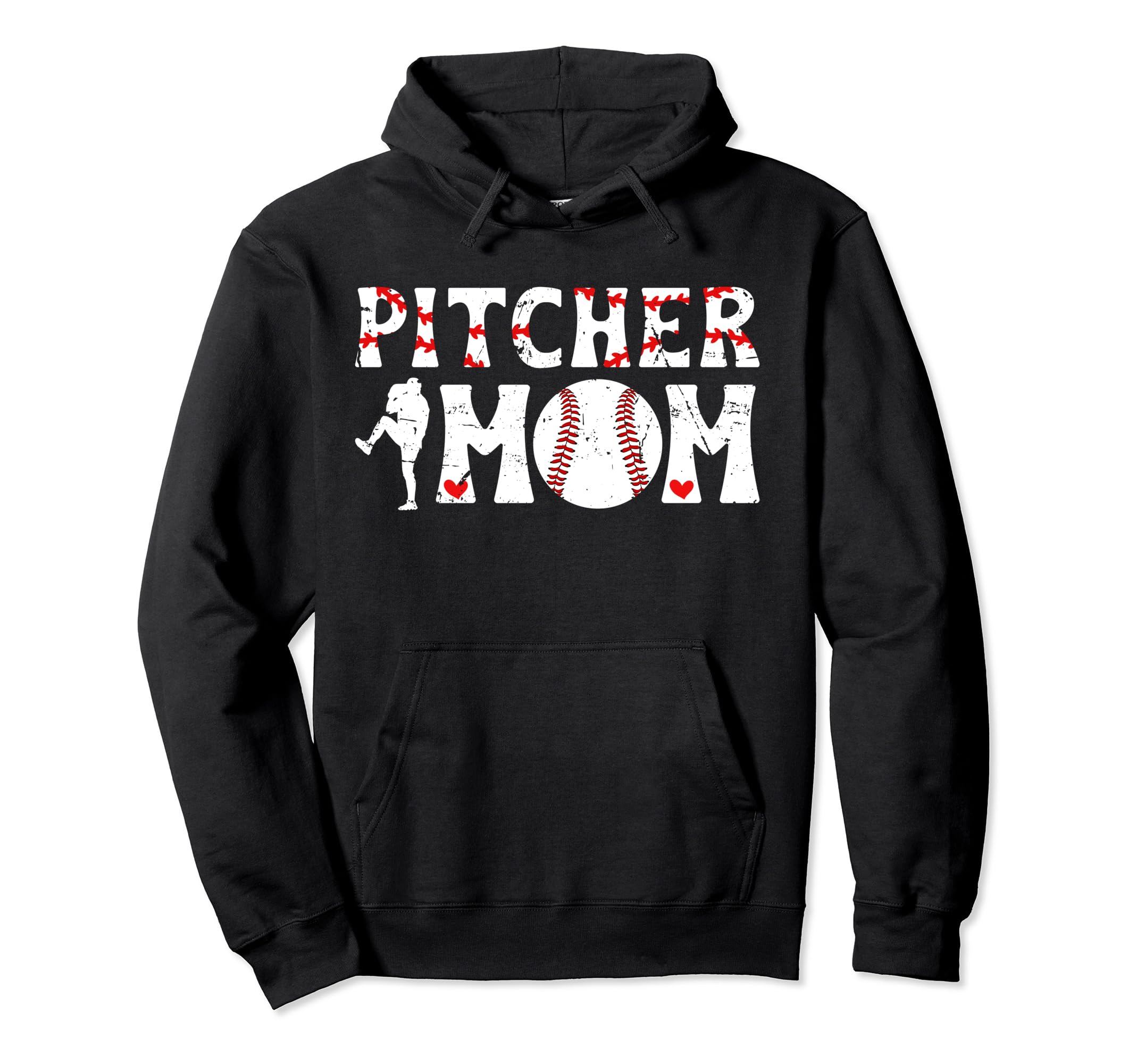 Baseball Pitcher Mom Baseball Pitcher Hoodie - Minimalist Print Unisex - T-Shirt, Sweatshirt, Hoodie