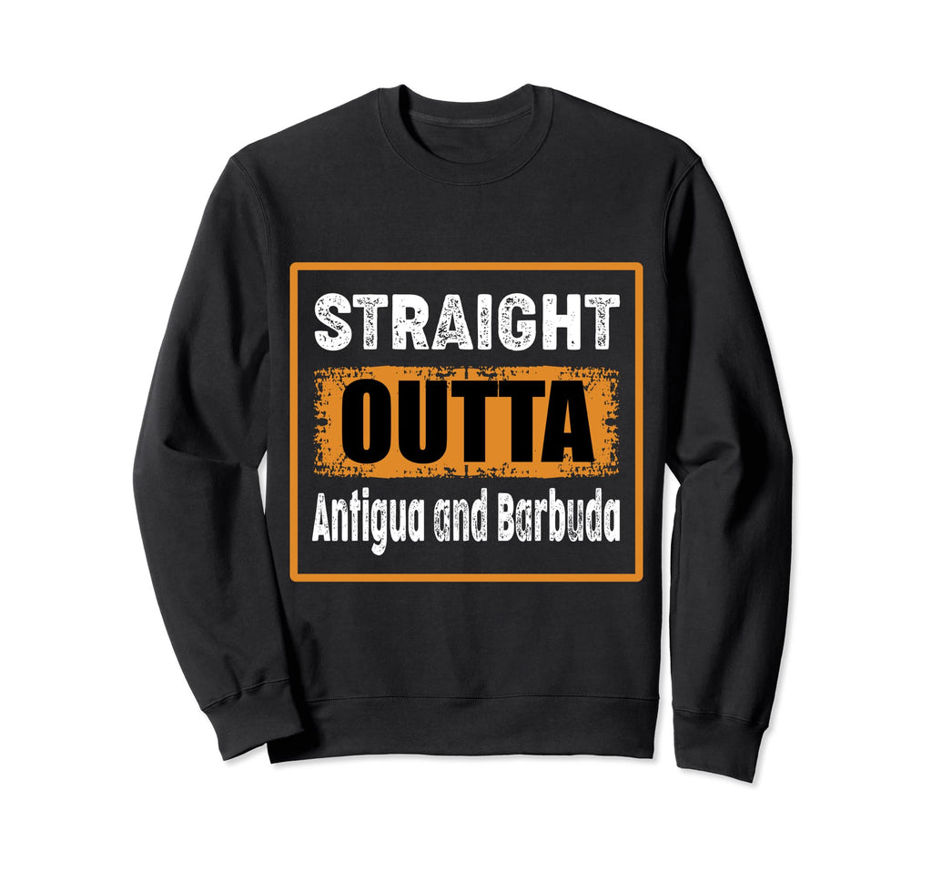 Straight Outta Antigua And Barbuda Sweatshirt - Minimalist Print Unisex - T-Shirt, Sweatshirt, Hoodie
