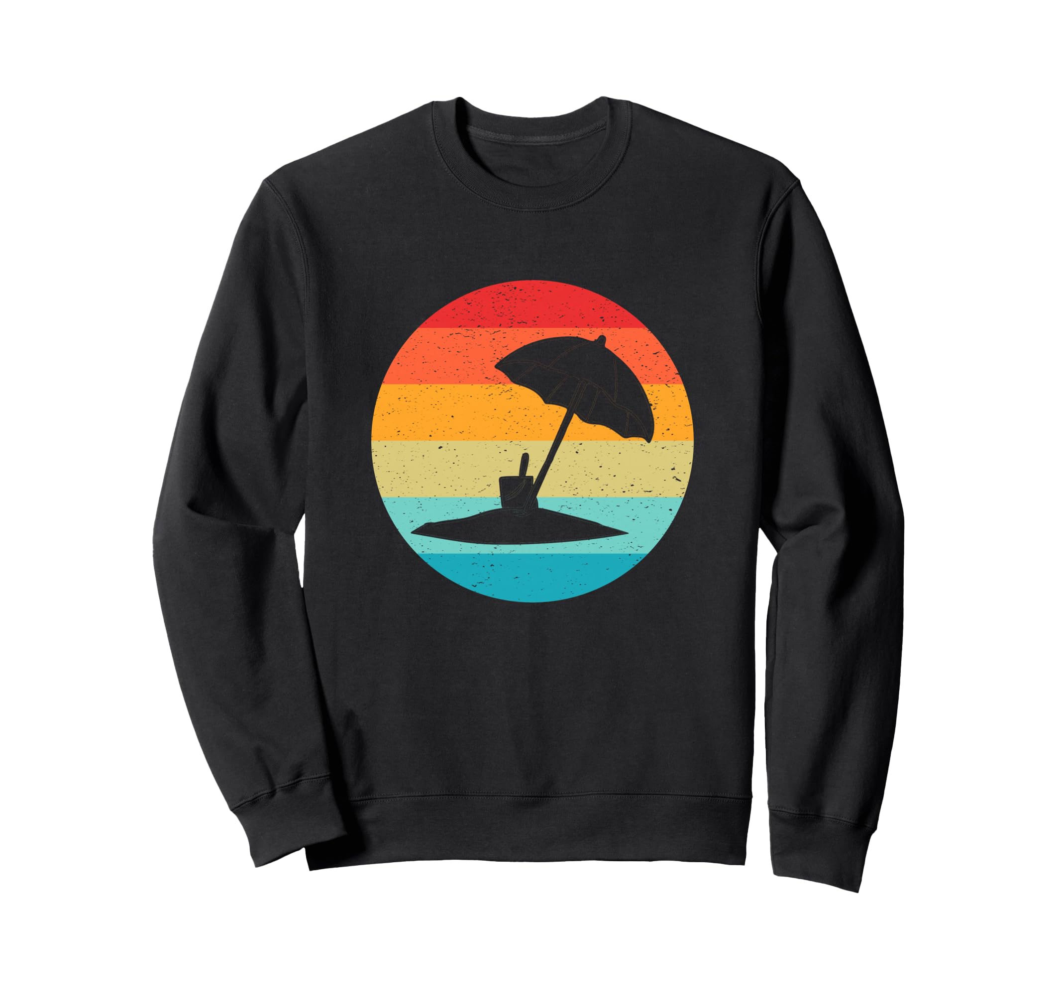 Beach Silhouette Sunset 70S Sweatshirt - Casual Everyday Wear Men Women - T-Shirt, Sweatshirt, Hoodie