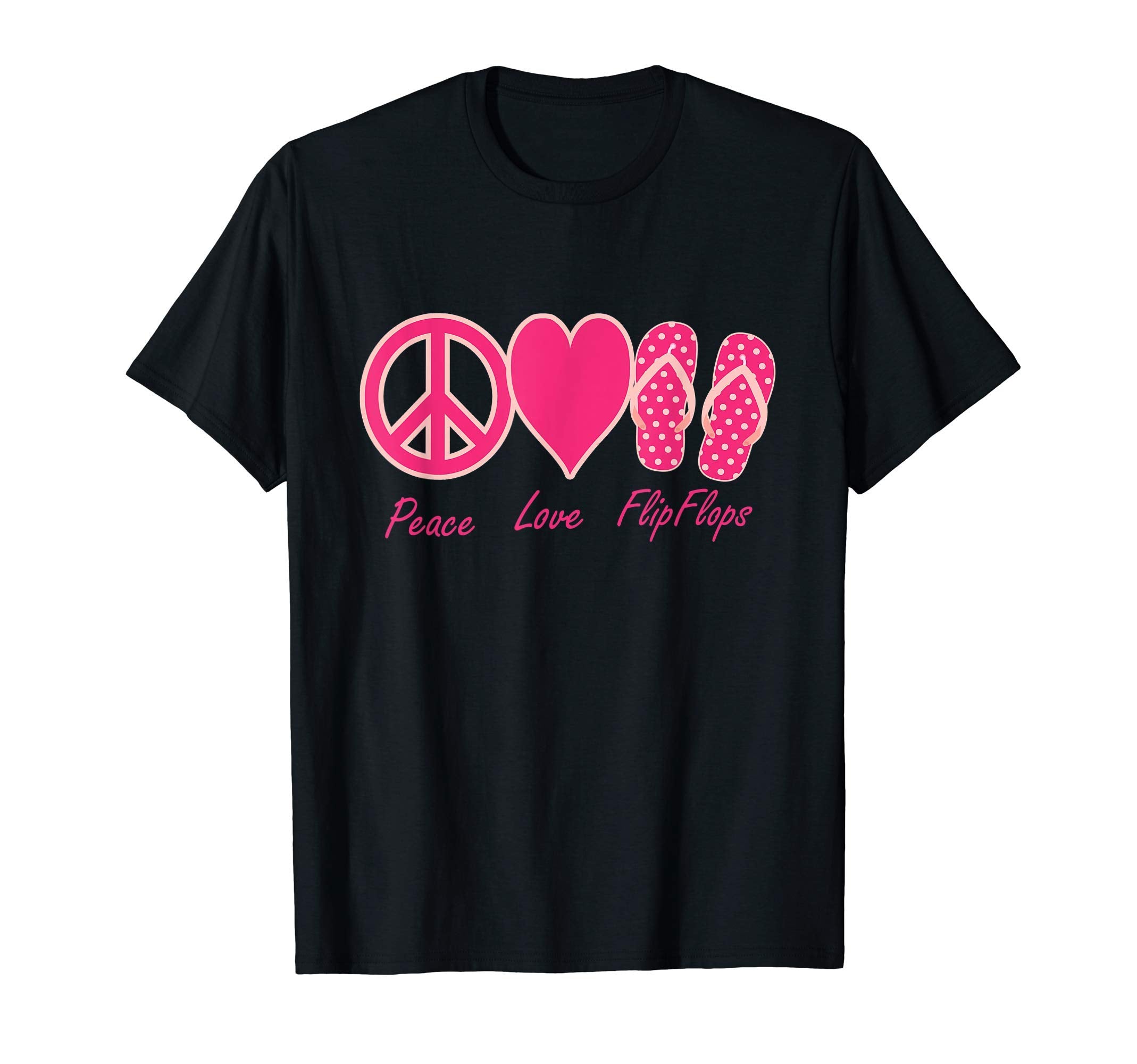 Who Love Beach Sandals Peace Love Flip T-Shirt - Unique Graphic Unisex - T-Shirt, Sweatshirt, Hoodie