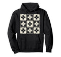 Colorful Checkered Flowers Tees Boho Hoodie - Streetwear Style for Adults - T-Shirt, Sweatshirt, Hoodie