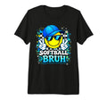 Peace Groovy Softball Dad Game Day T-Shirt - Graphic Print for Adults - T-Shirt, Sweatshirt, Hoodie