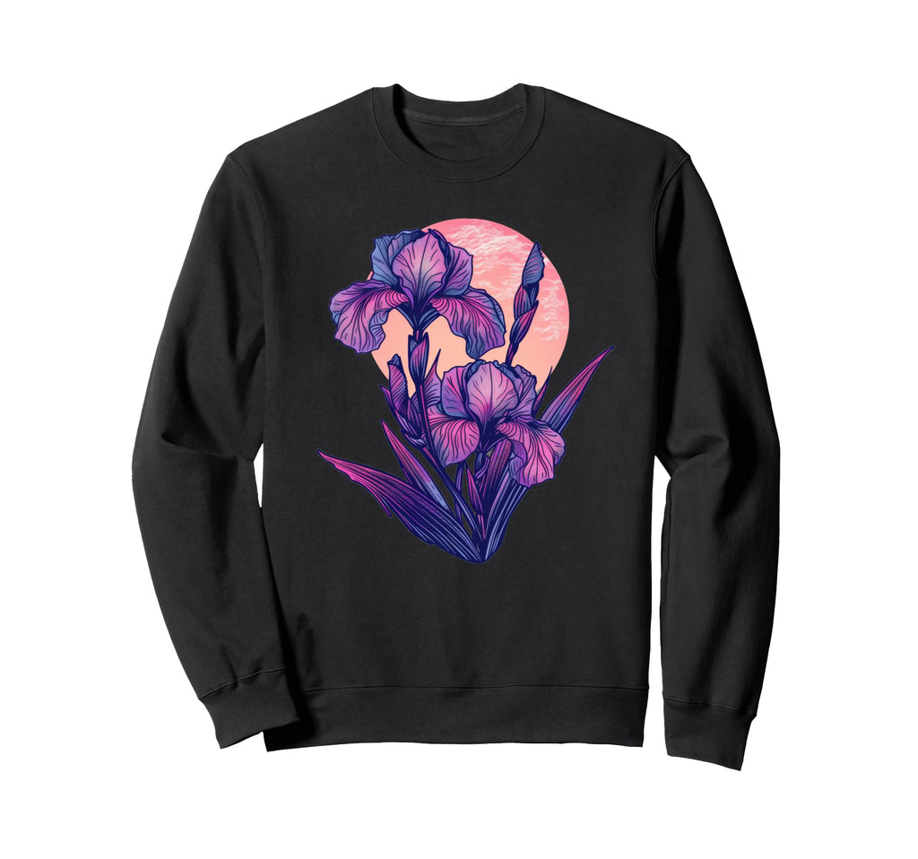 Iris Flowering Plant Botanical Spring T-Shirt - Graphic Print Men Women - T-Shirt, Sweatshirt, Hoodie