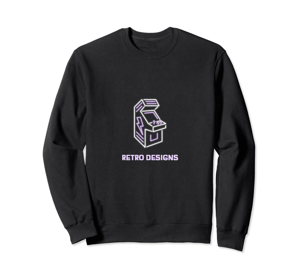 Neon Gaming Arcade Gaming Console Sweatshirt - Unique Graphic for Adults - T-Shirt, Sweatshirt, Hoodie