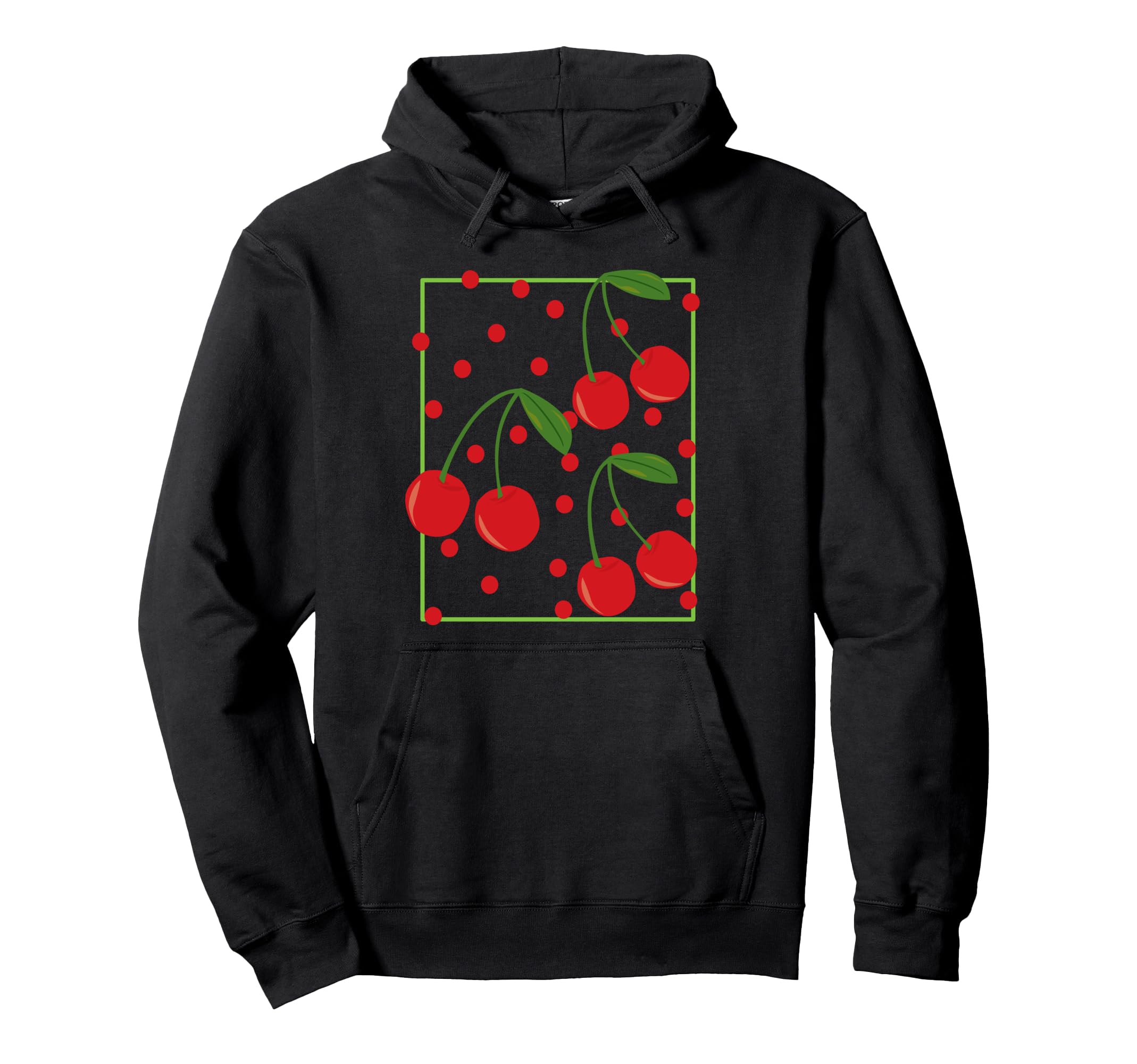 Red Cherries And Polka Dots Boho Hoodie - Novelty Apparel Men Women - T-Shirt, Sweatshirt, Hoodie