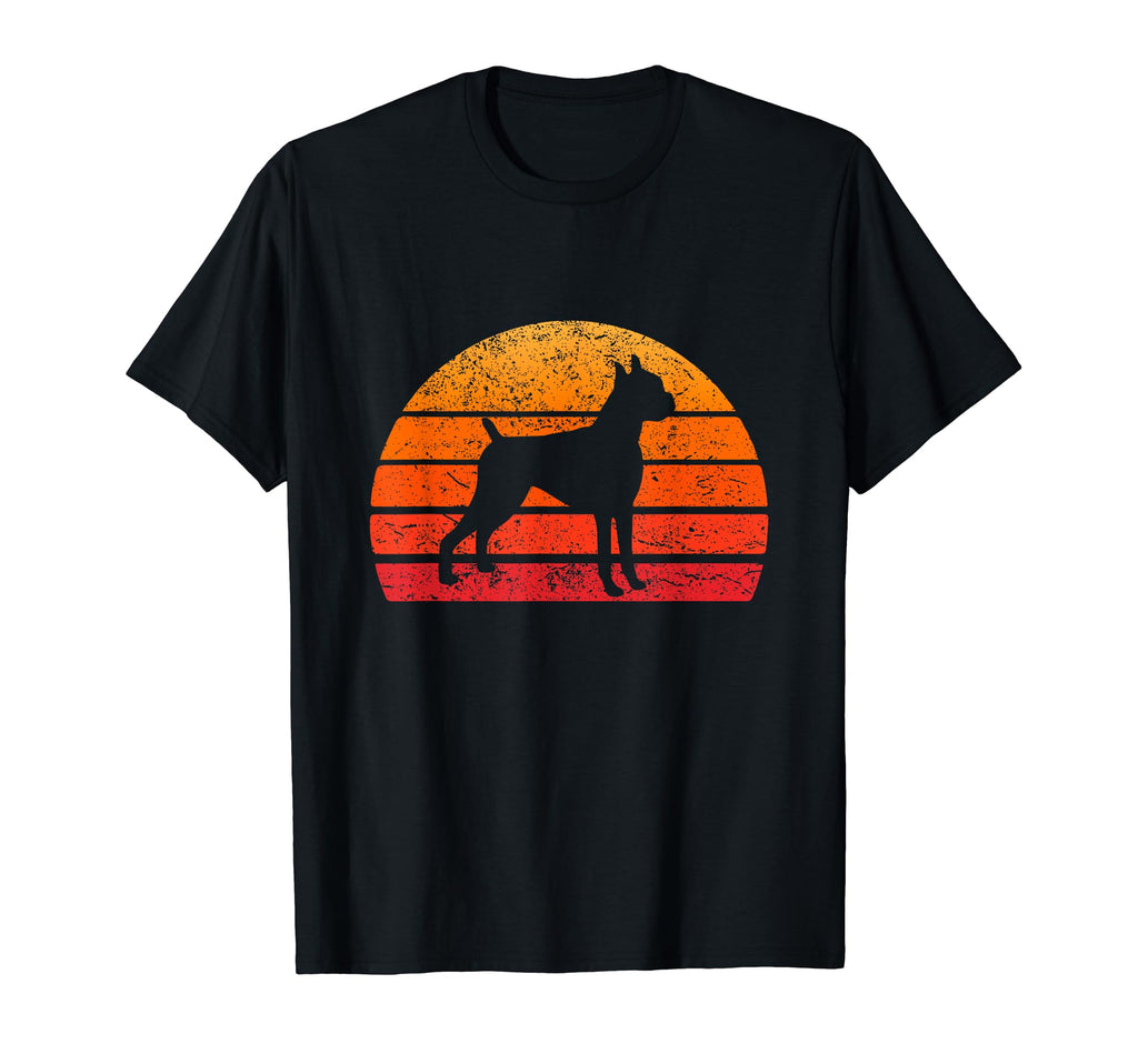 Boxer Dog Outfit Distressed Sun Boxer T-Shirt - Minimalist Print for Adults - T-Shirt, Sweatshirt, Hoodie