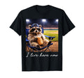 Funny Raccoon Ballfield Baseball T-Shirt - Aesthetic Graphic Men Women - T-Shirt, Sweatshirt, Hoodie