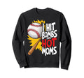 Bombs Hit Hot Moms Funny Summer Sweatshirt - Fun Novelty Design Unisex - T-Shirt, Sweatshirt, Hoodie