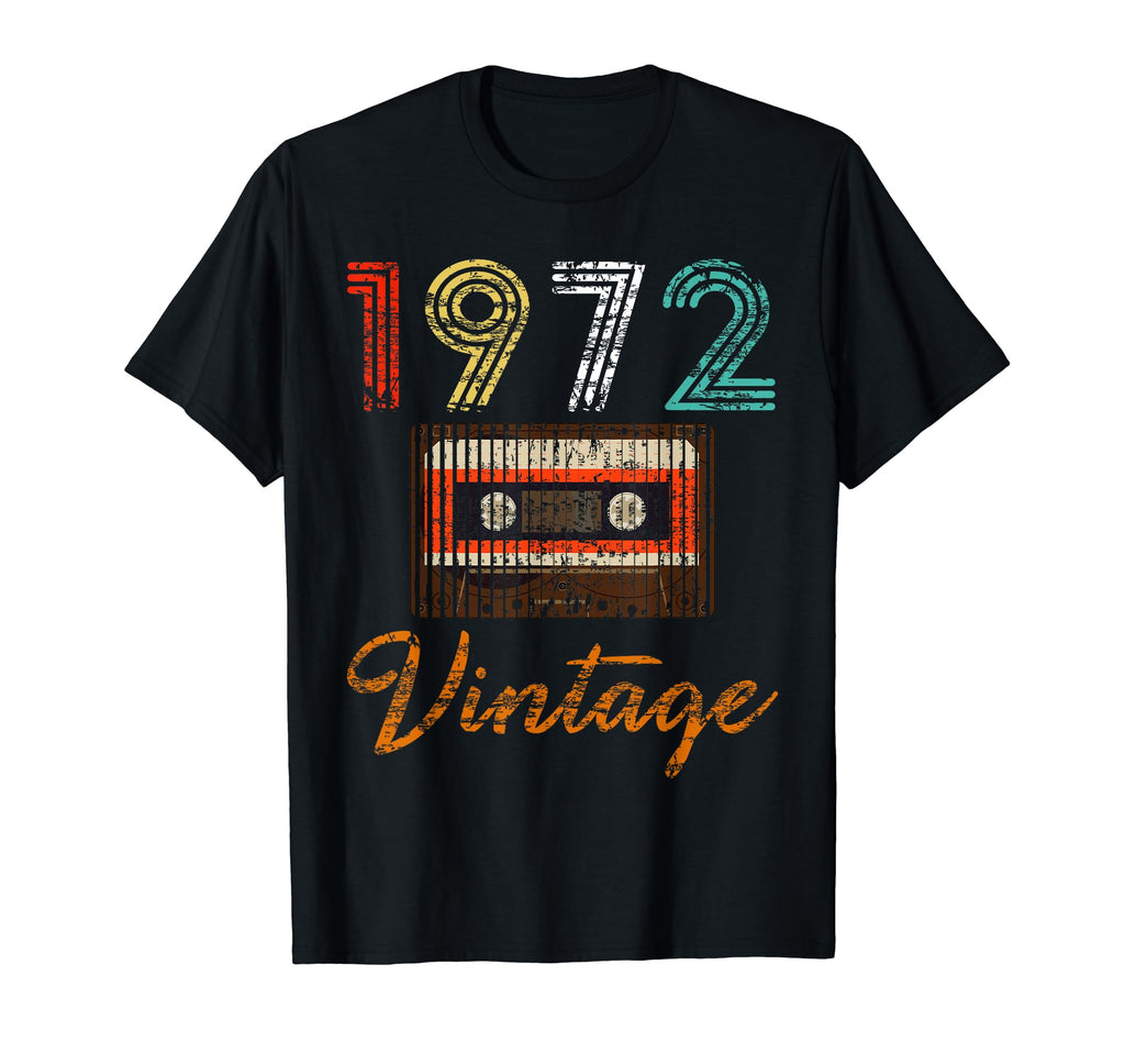 1972 Distressed 47Th Birthday T-Shirt - Fun Novelty Design Men Women - T-Shirt, Sweatshirt, Hoodie