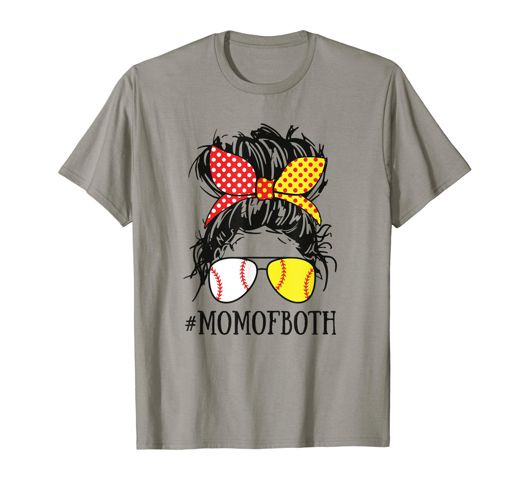 Funny Mom Both Baseball Mom T-Shirt - Fun Novelty Design for Adults - T-Shirt, Sweatshirt, Hoodie