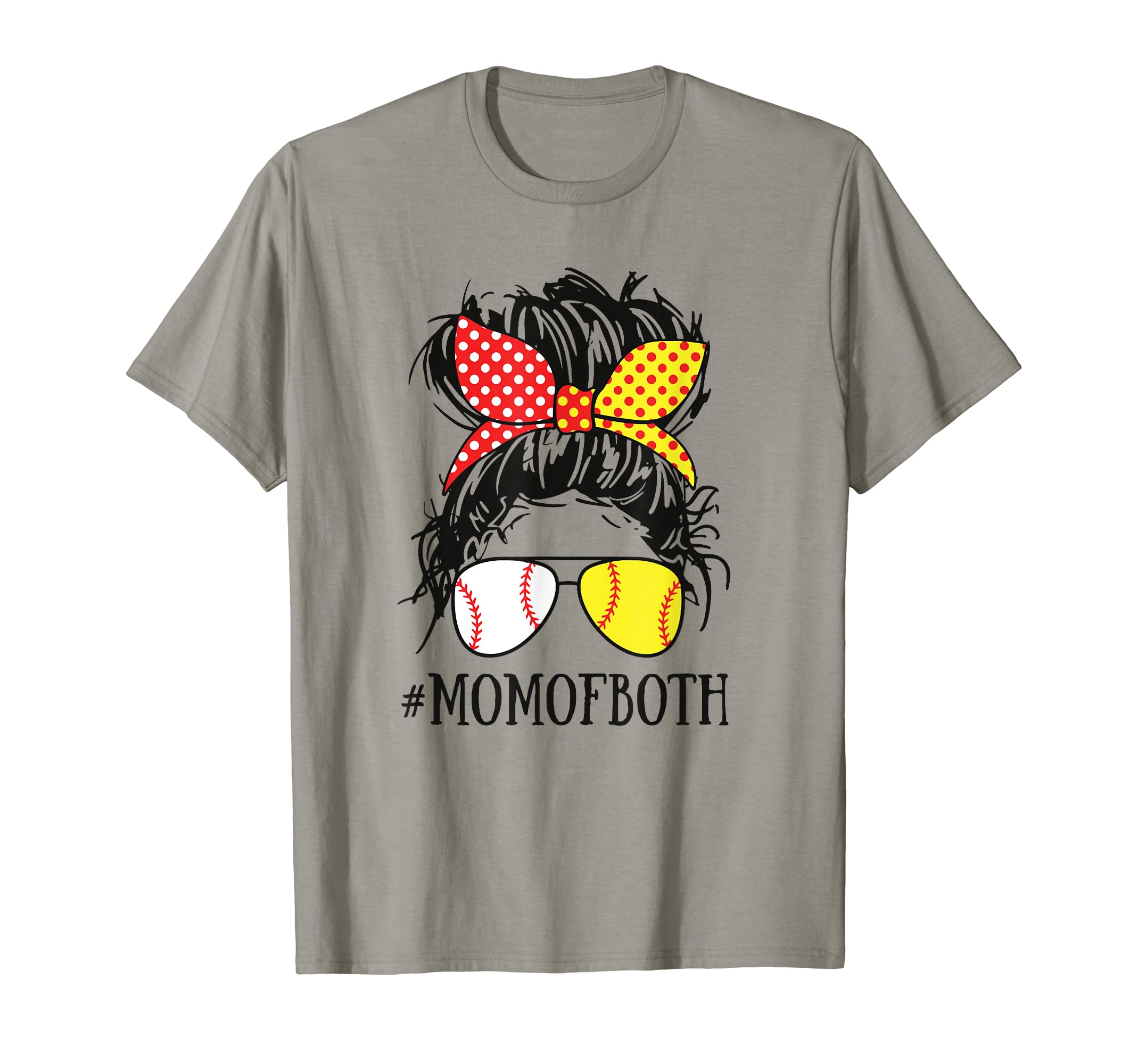 Funny Mom Both Baseball Mom T-Shirt - Fun Novelty Design for Adults - T-Shirt, Sweatshirt, Hoodie