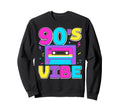 90S Vibe Cassette Tape Nostalgia Sweatshirt - Minimalist Print Men Women - T-Shirt, Sweatshirt, Hoodie