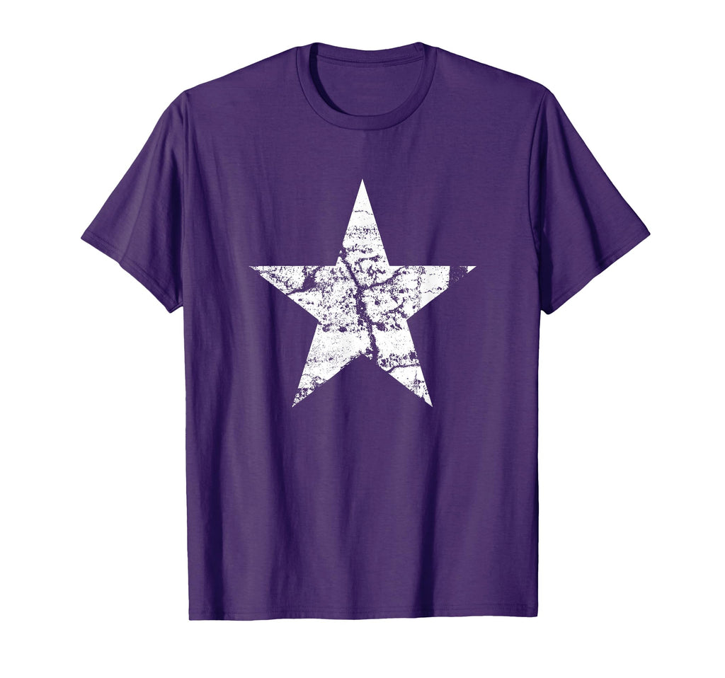 White Star Distressed White Star T-Shirt - Trendy Graphic Men Women - T-Shirt, Sweatshirt, Hoodie