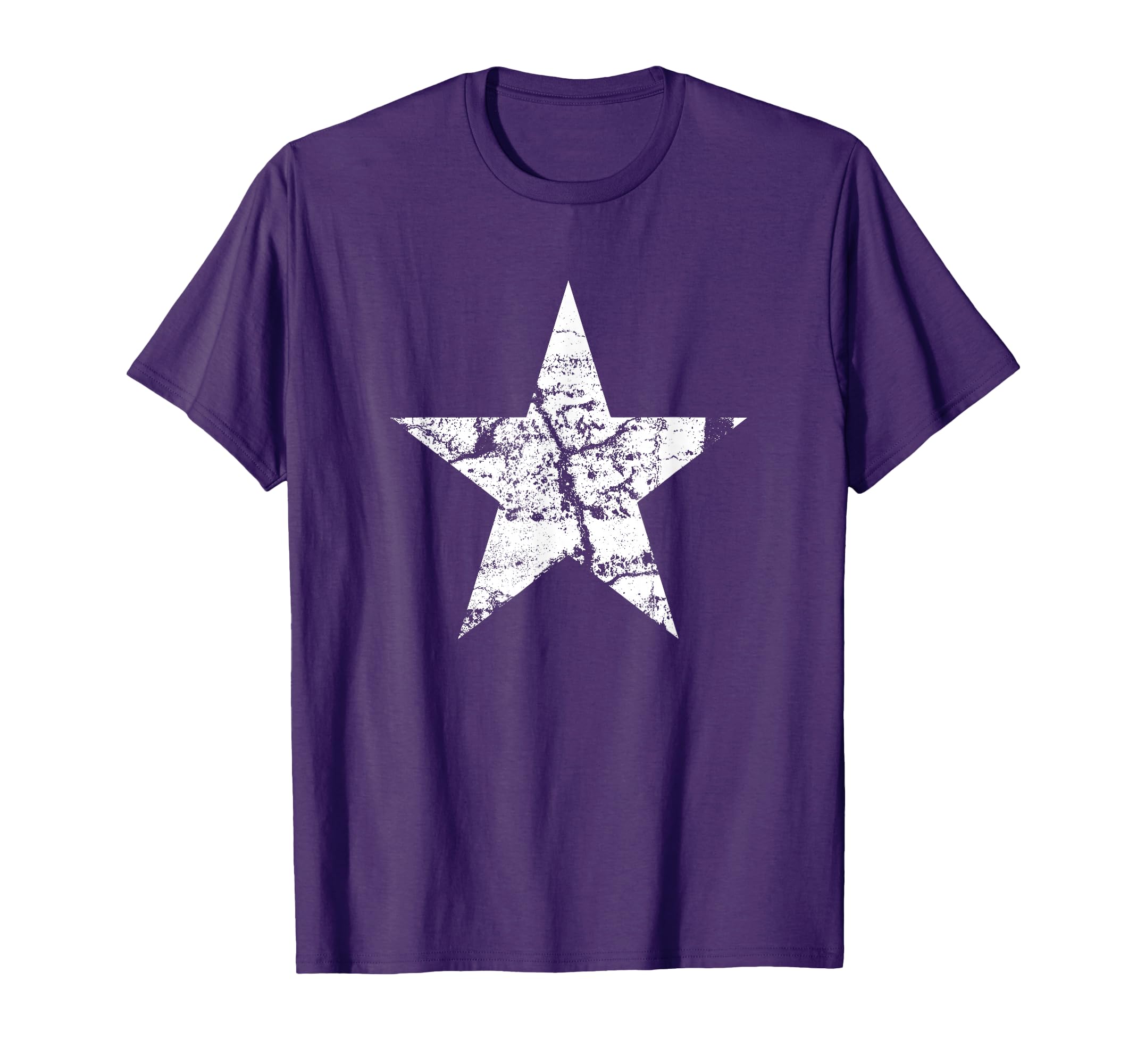 White Star Distressed White Star T-Shirt - Trendy Graphic Men Women - T-Shirt, Sweatshirt, Hoodie