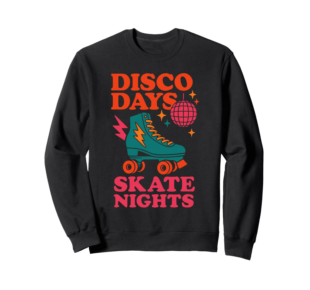 Roller Rink Crew Skate Disco Vibes Sweatshirt - Custom Art Print Men Women - T-Shirt, Sweatshirt, Hoodie