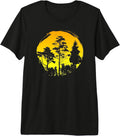 Minimalist sunset forest trees - Adult & Kids T-Shirts, Sweatshirts & Hoodies apparel design preview 1