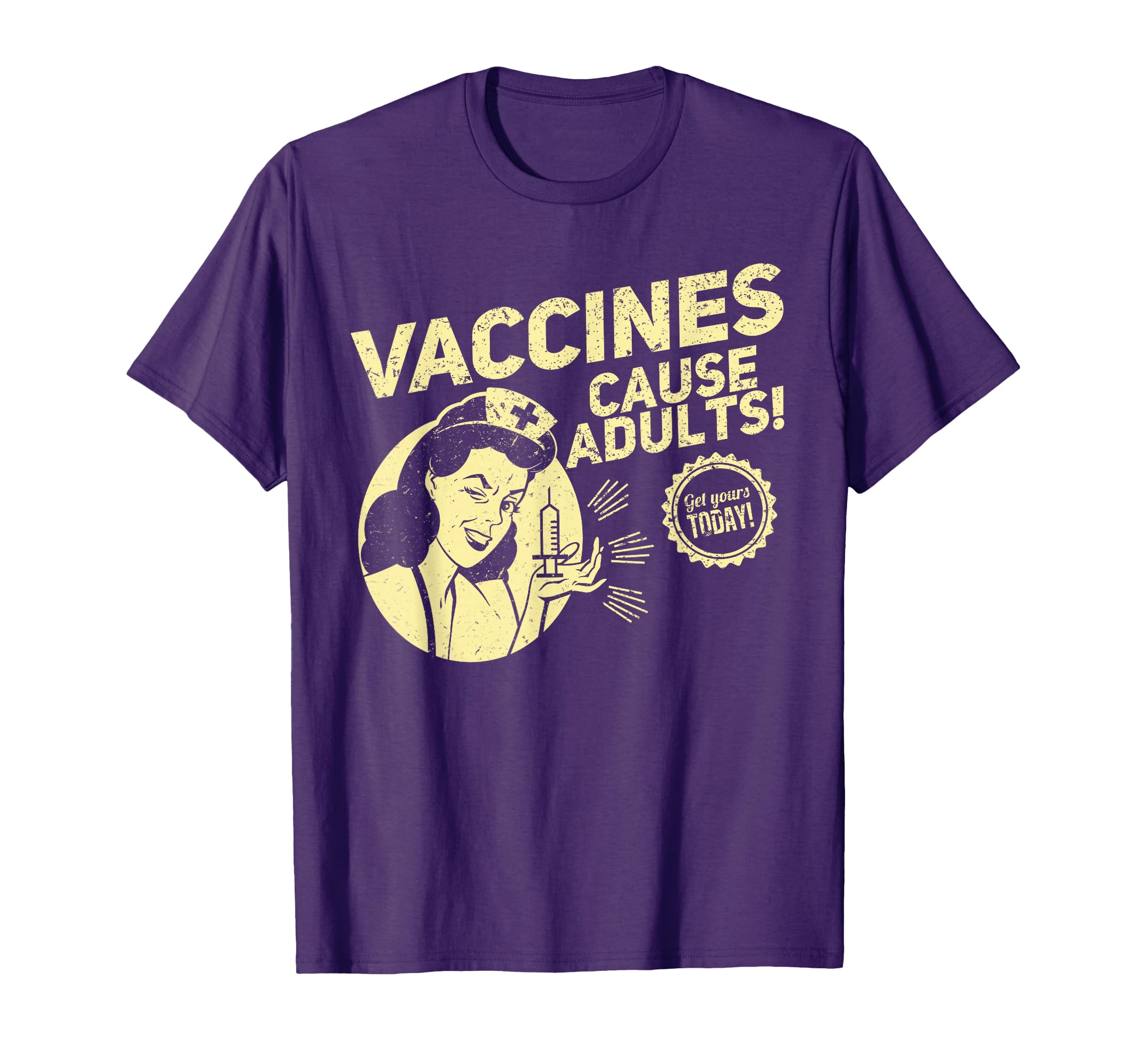 Funny Pro Vaccination Vaccines Cause T-Shirt - Novelty Apparel Men Women - T-Shirt, Sweatshirt, Hoodie