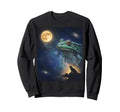 90S Frog Howling Moon Y2K Aesthetic Sweatshirt - Streetwear Style Men Women - T-Shirt, Sweatshirt, Hoodie