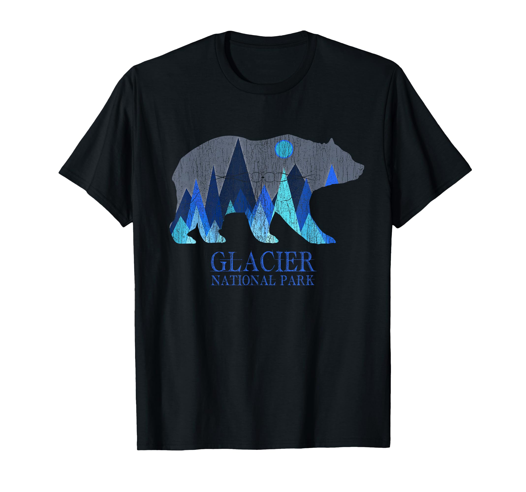 Glacier Grizzly Bear Glacier National T-Shirt - Fun Novelty Design Unisex - T-Shirt, Sweatshirt, Hoodie