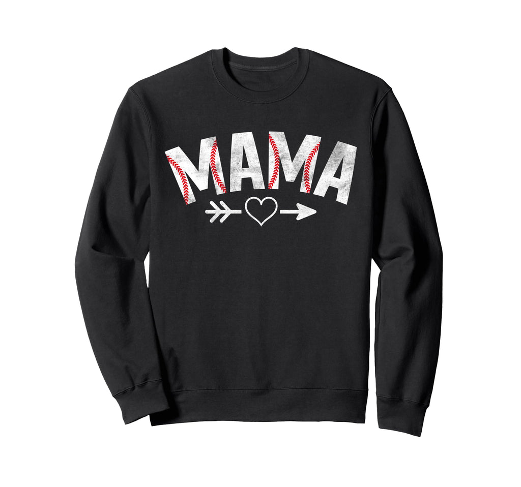 Baseball Mama Mothers Day Baseball Sweatshirt - Unique Graphic Unisex - T-Shirt, Sweatshirt, Hoodie