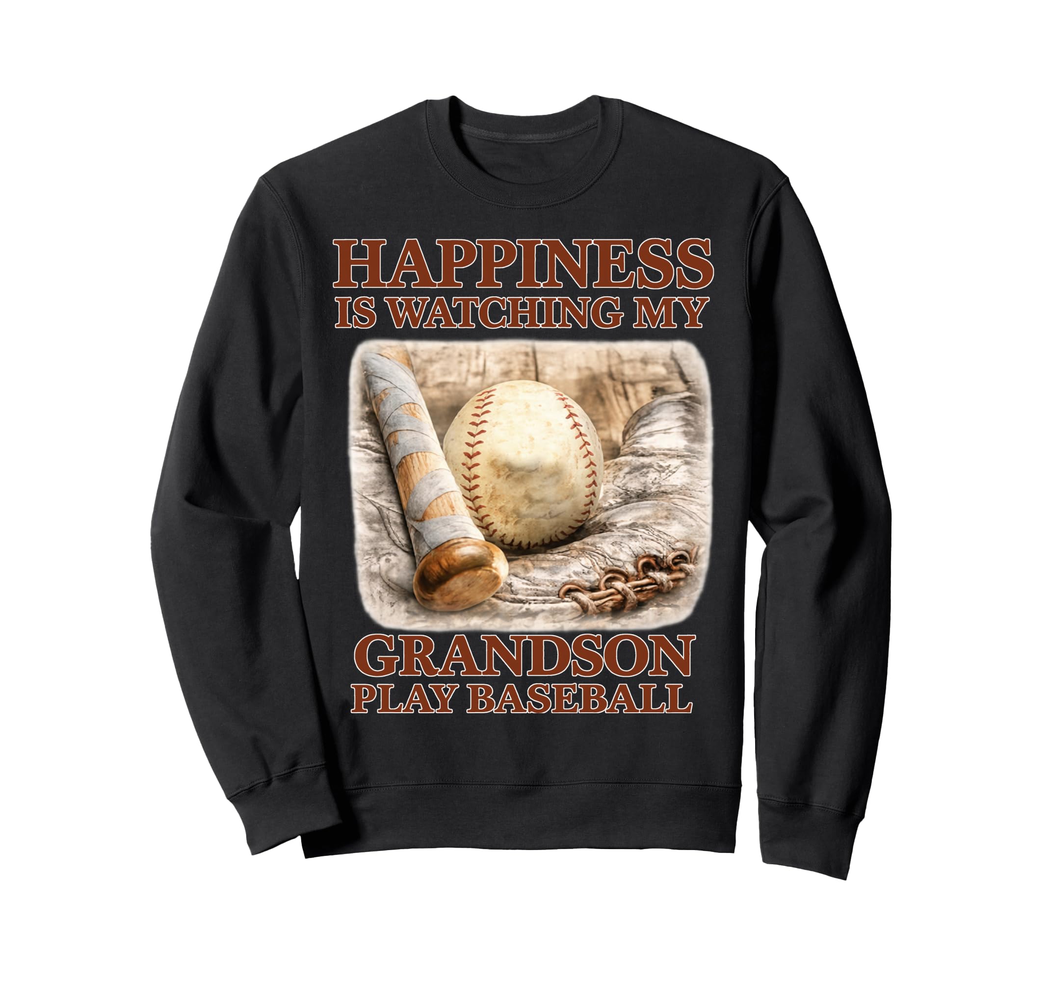 Happiness Is Watching My Grandson Sweatshirt - Minimalist Print Men Women - T-Shirt, Sweatshirt, Hoodie