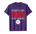 Thats My Son Out There Baseball Gift Mom T-Shirt - Minimalist Print Unisex - T-Shirt, Sweatshirt, Hoodie