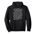 Black And White Flower Pattern Wildflower Hoodie - Minimalist Print Unisex - T-Shirt, Sweatshirt, Hoodie
