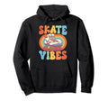 Roller Skating Skate Vibes Skate 70S Hoodie - Aesthetic Graphic Unisex - T-Shirt, Sweatshirt, Hoodie
