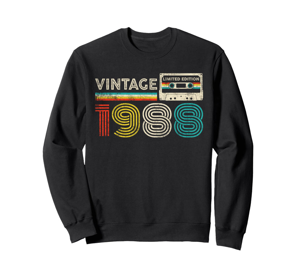 1988 Birthday 1988 Cassette Tape Sweatshirt - Novelty Apparel Unisex - T-Shirt, Sweatshirt, Hoodie