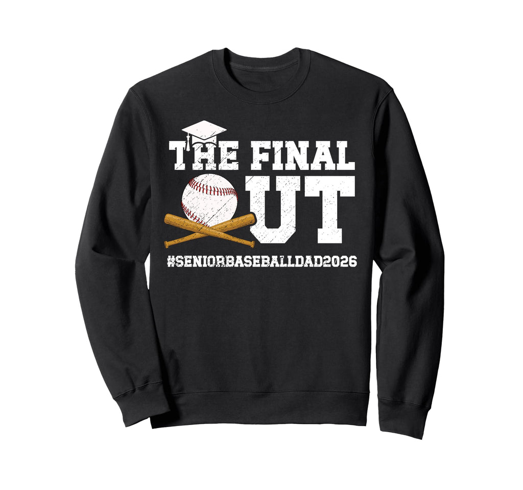 Funny Baseball Senior Dad 2026 Sweatshirt - Minimalist Print Unisex - T-Shirt, Sweatshirt, Hoodie
