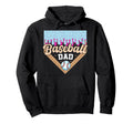 Baseball Dad Ice Cream Drip Fathers Day Hoodie - Novelty Apparel Men Women - T-Shirt, Sweatshirt, Hoodie